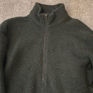 Cozy Green Sherpa Pullover